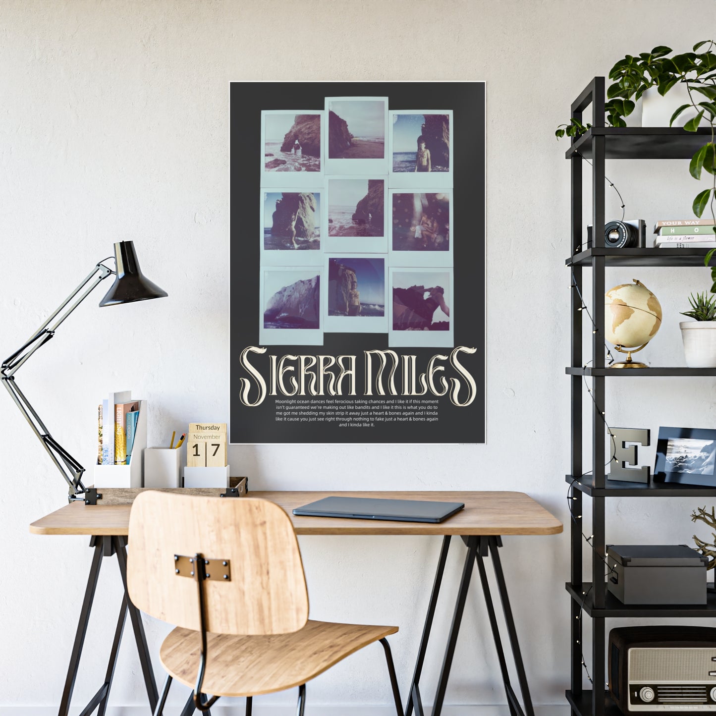 Sierra Miles Heart & Bones Polaroid Poster