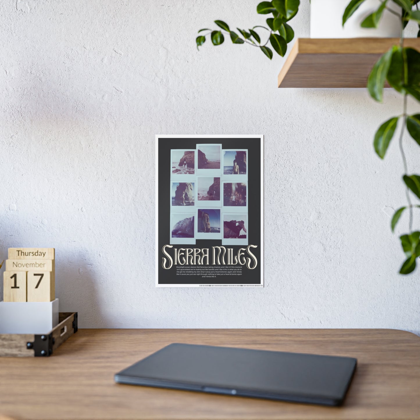 Sierra Miles Heart & Bones Polaroid Poster
