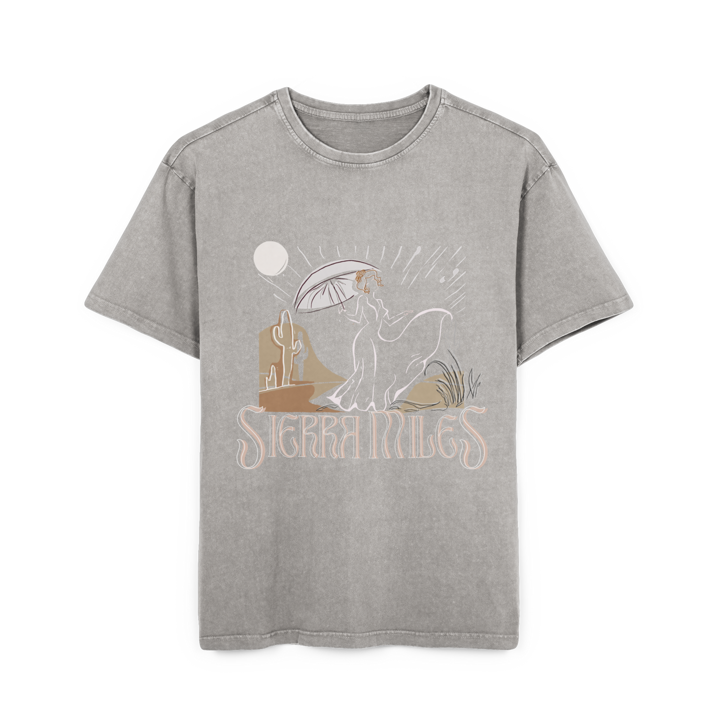 Desert Rain Acid Washed Heavy Oversize Tee