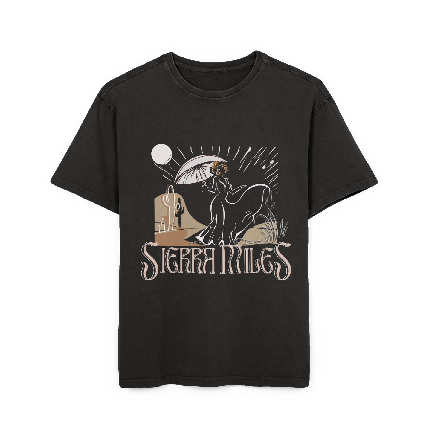 Desert Rain Acid Washed Heavy Oversize Tee