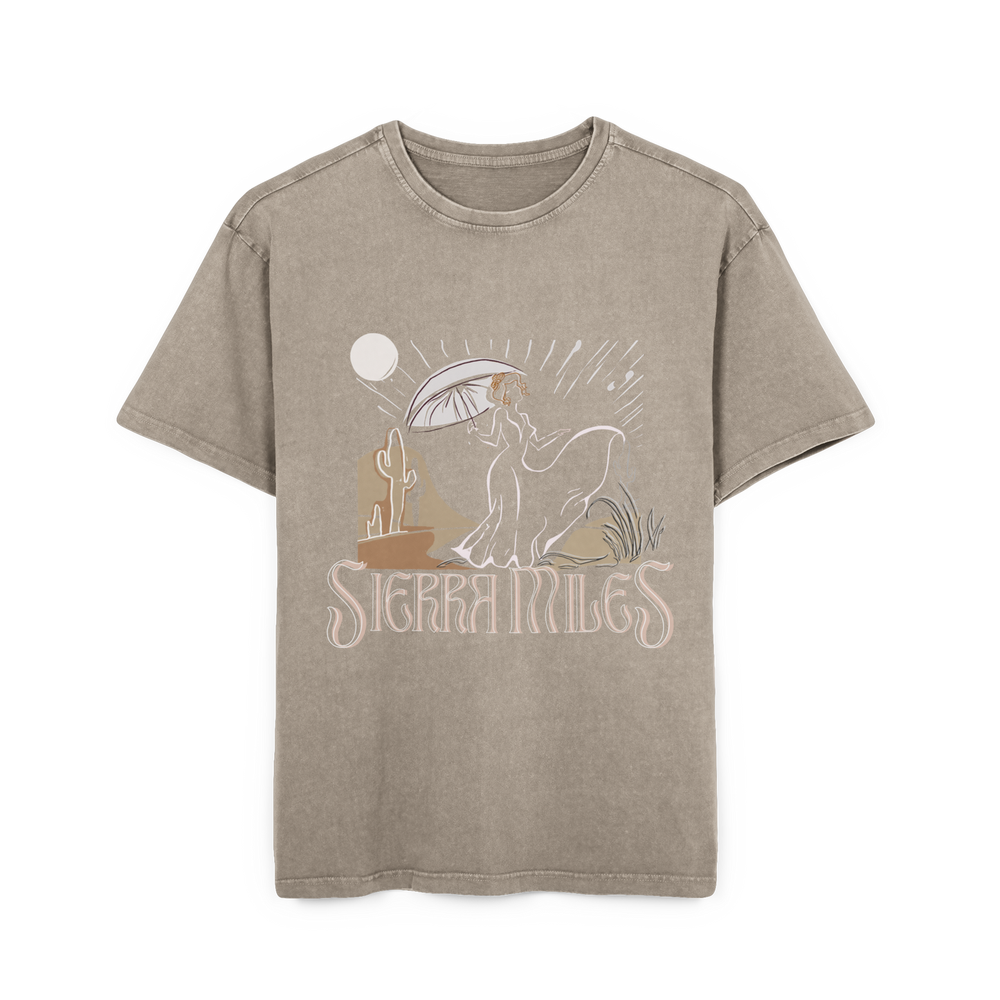 Desert Rain Acid Washed Heavy Oversize Tee