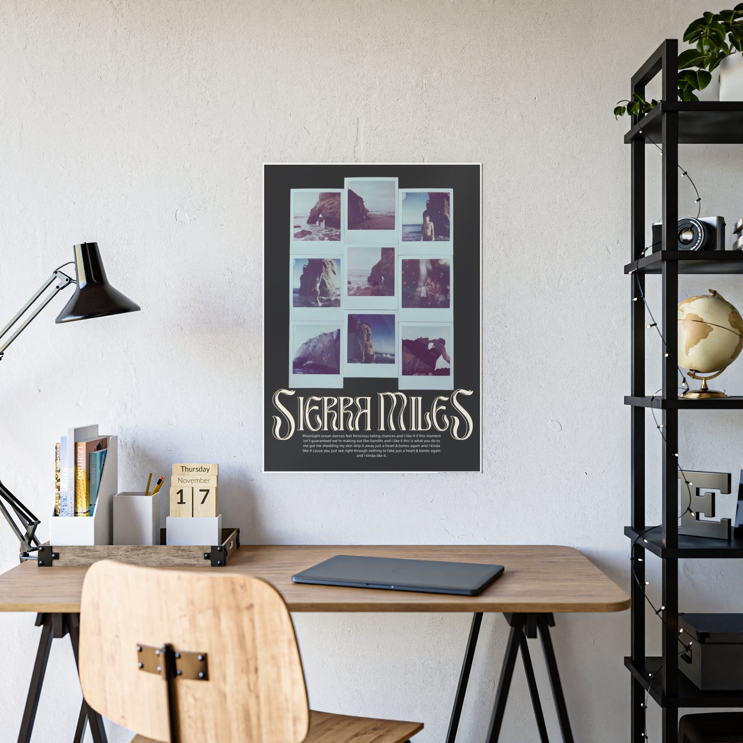 Sierra Miles Heart & Bones Polaroid Poster