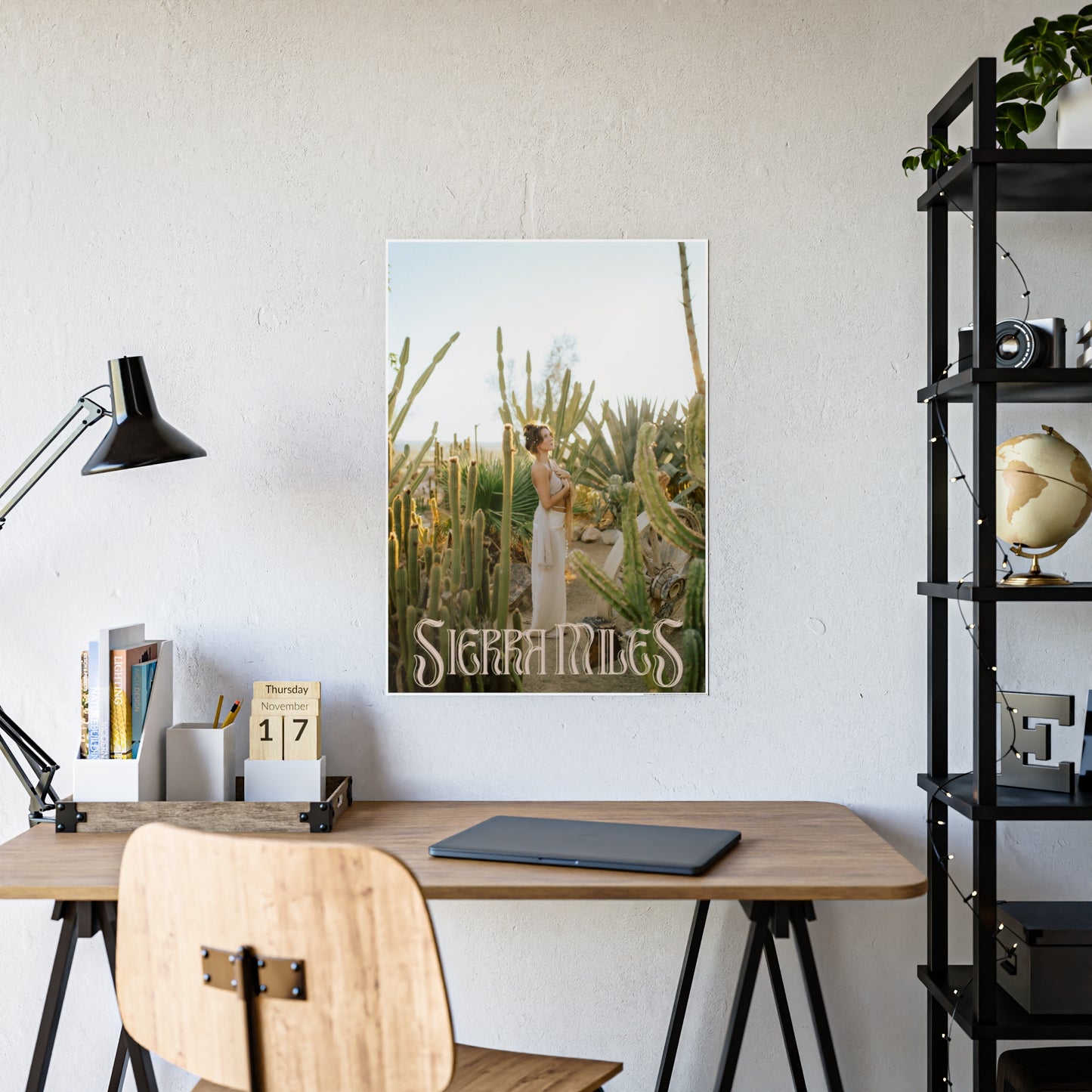Sierra Miles Desert Rain Poster