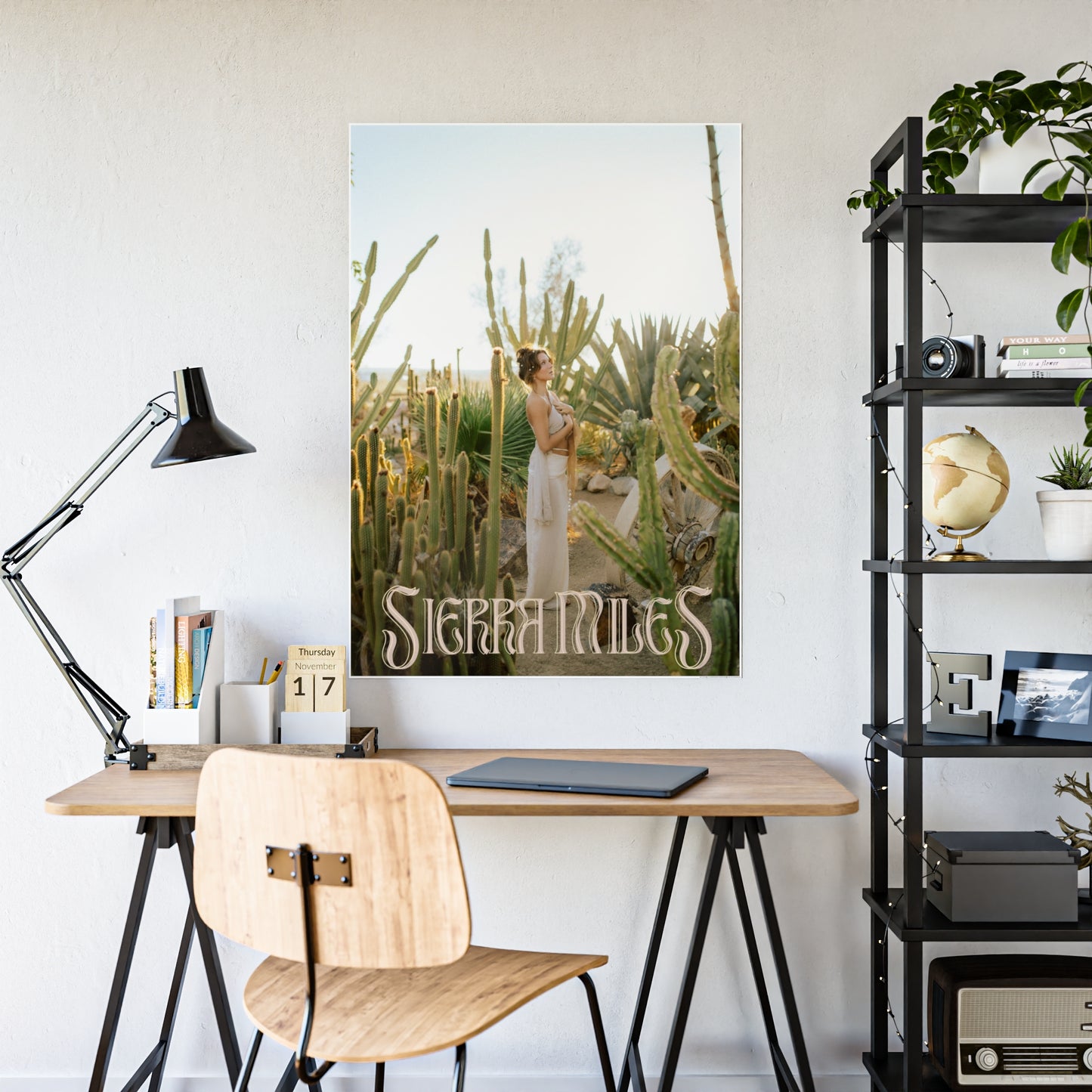 Sierra Miles Desert Rain Poster