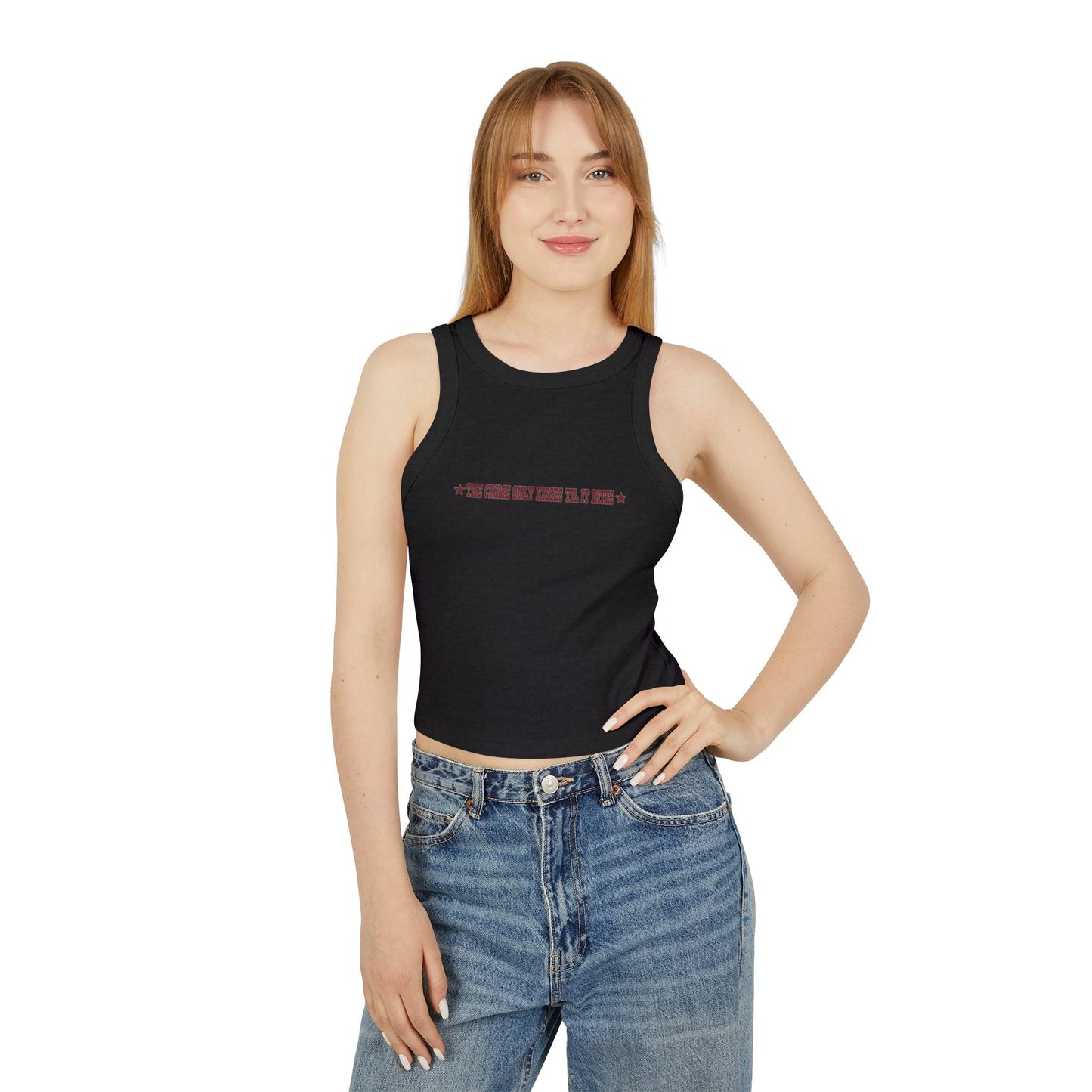 Now I Only Bite - Women's Micro Rib Racer Tank Top