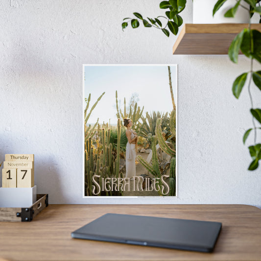 Sierra Miles Desert Rain Poster