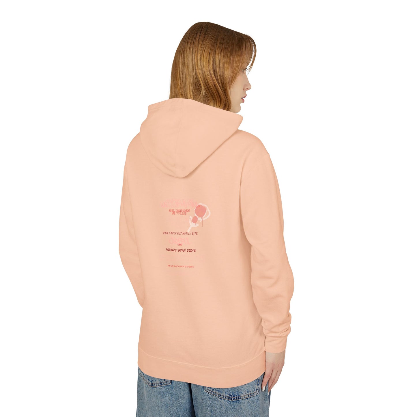 Bites Graffiti Unisex Lightweight Hooded Sweatshirt