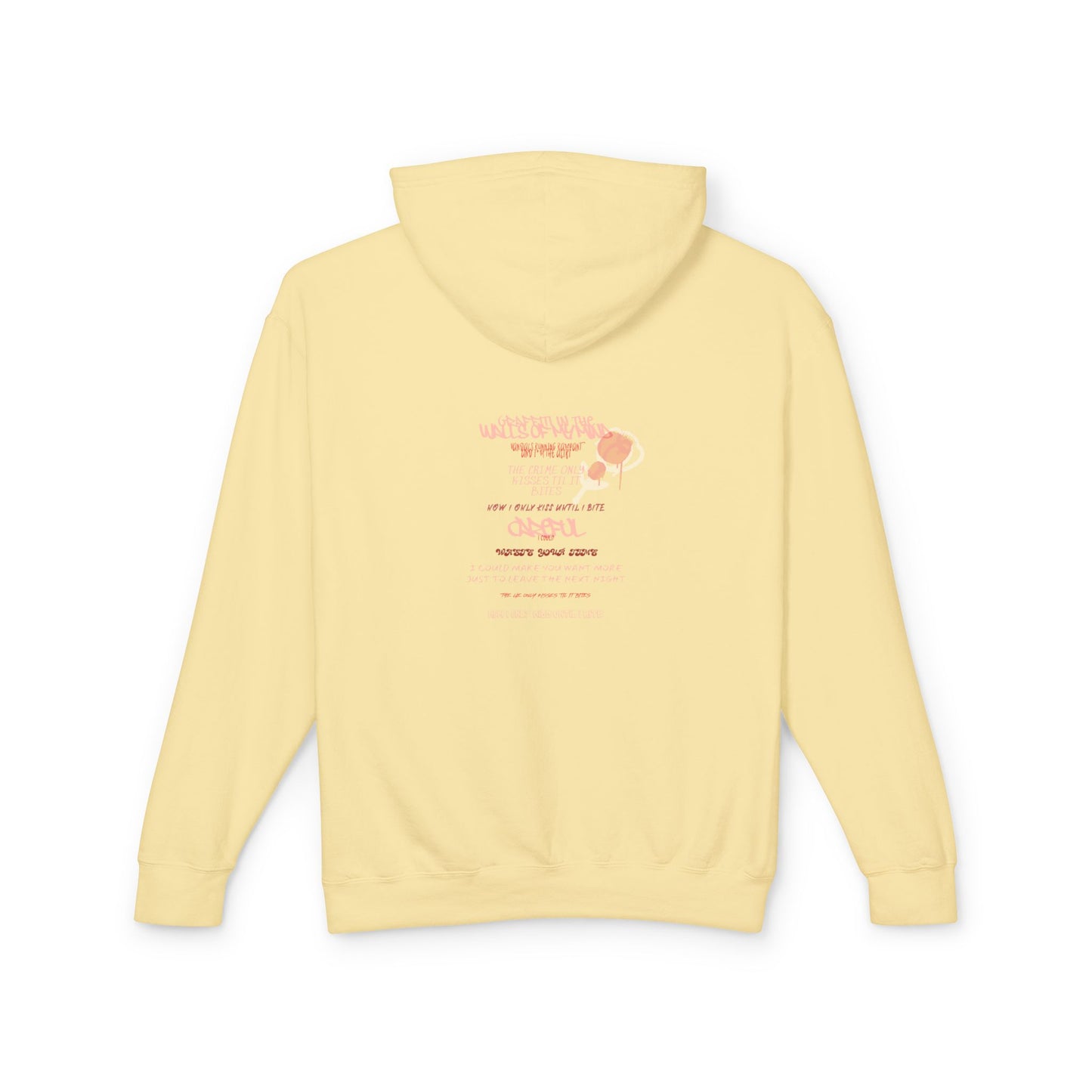 Bites Graffiti Unisex Lightweight Hooded Sweatshirt
