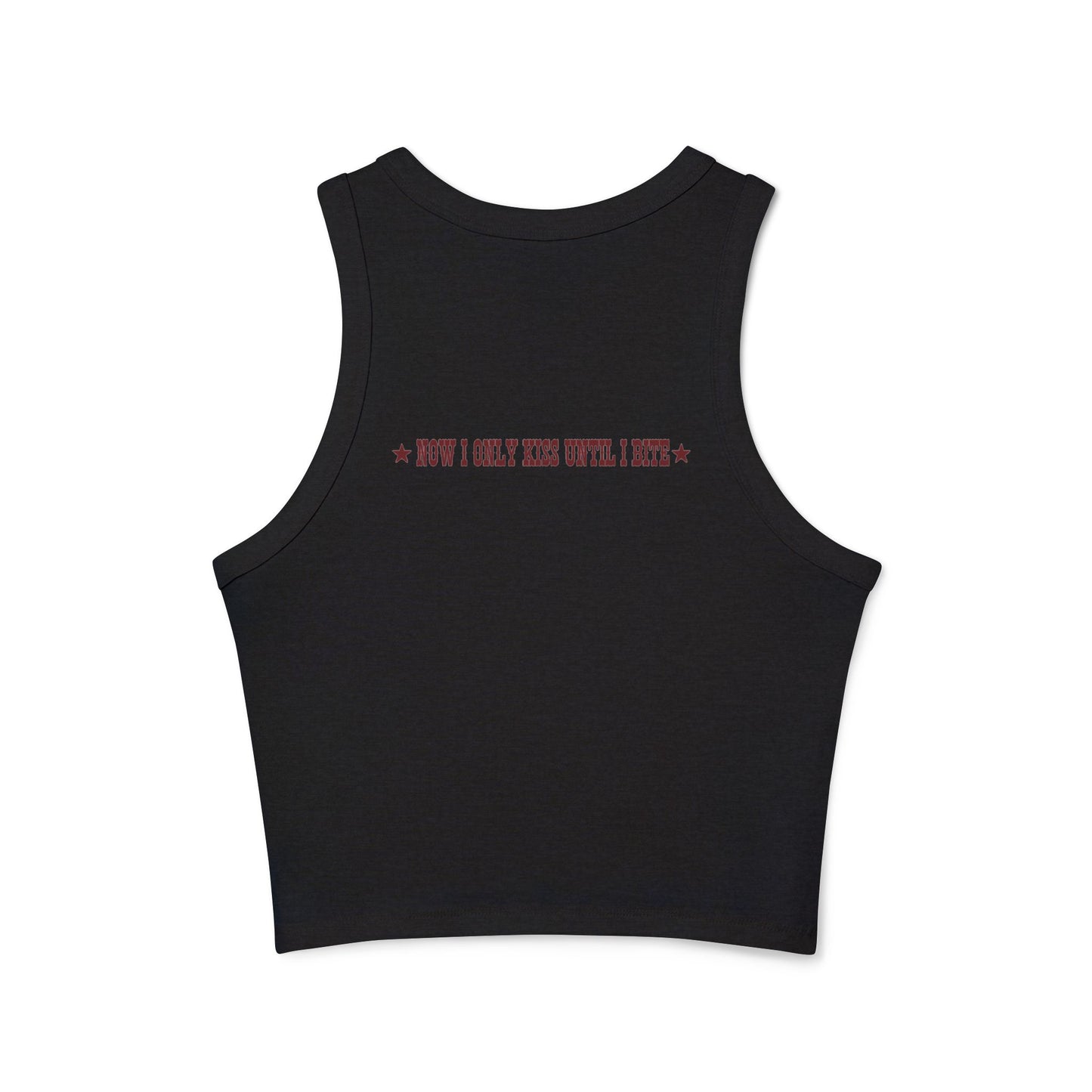 Now I Only Bite - Women's Micro Rib Racer Tank Top