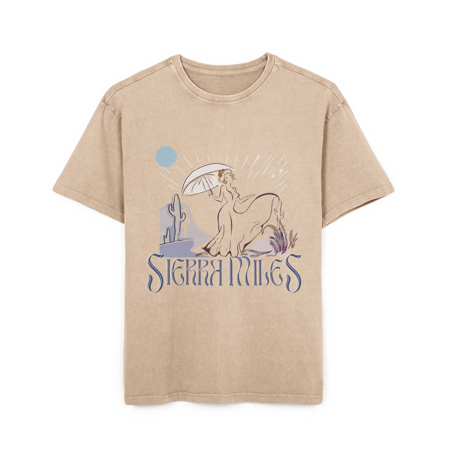 Desert Rain Acid Washed Heavy Oversize Tee