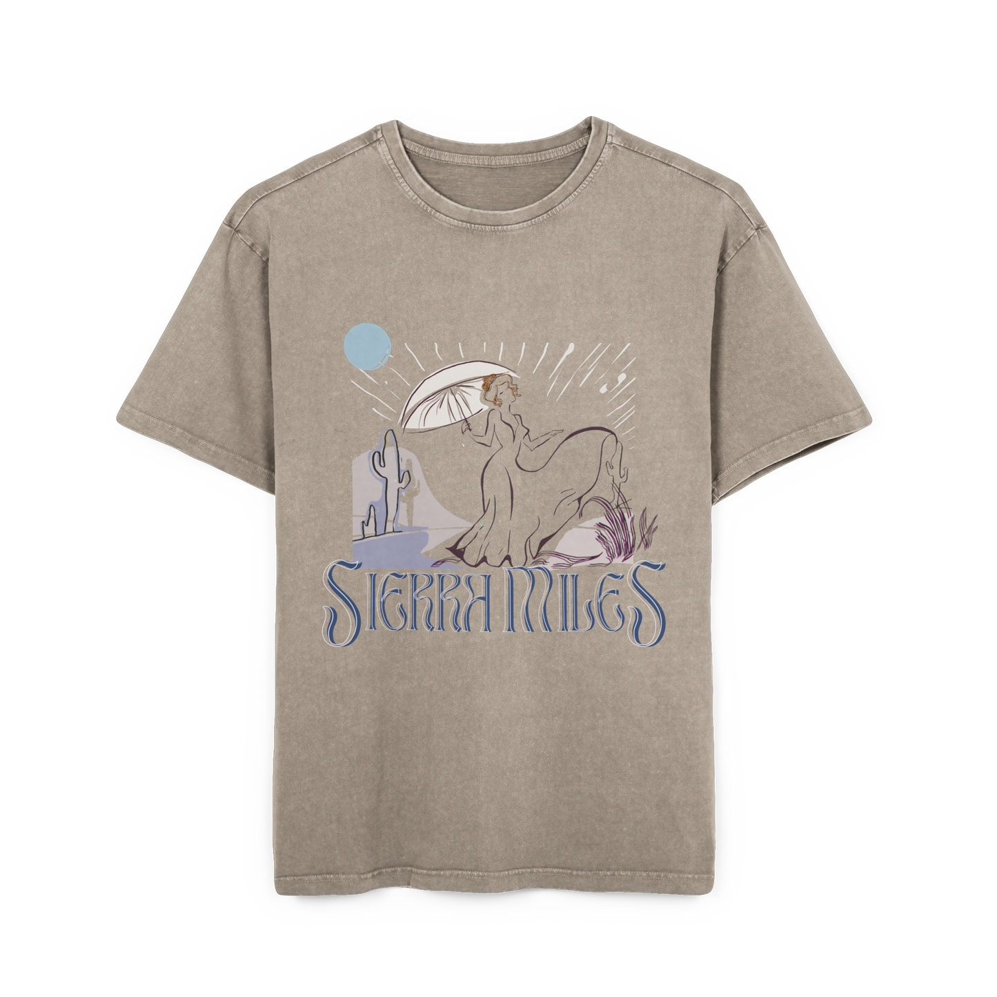 Desert Rain Acid Washed Heavy Oversize Tee