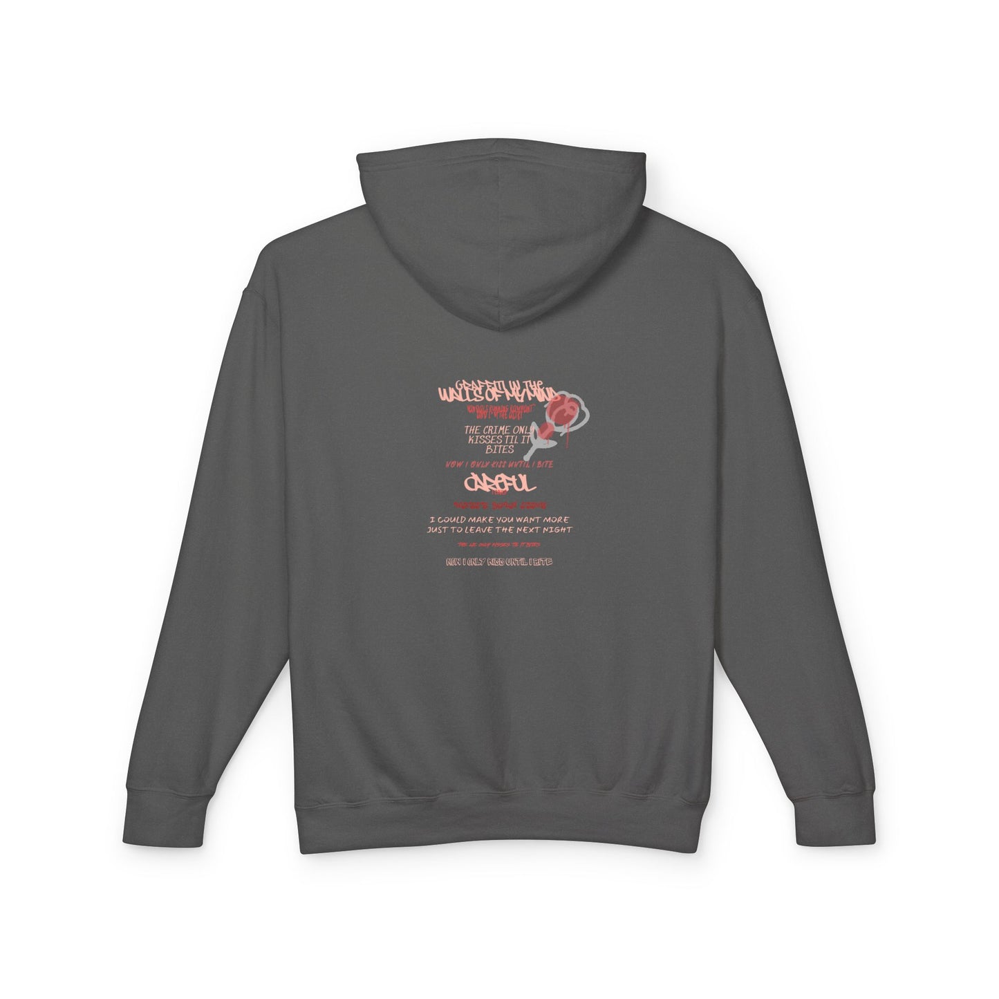 Bites Graffiti Unisex Lightweight Hooded Sweatshirt