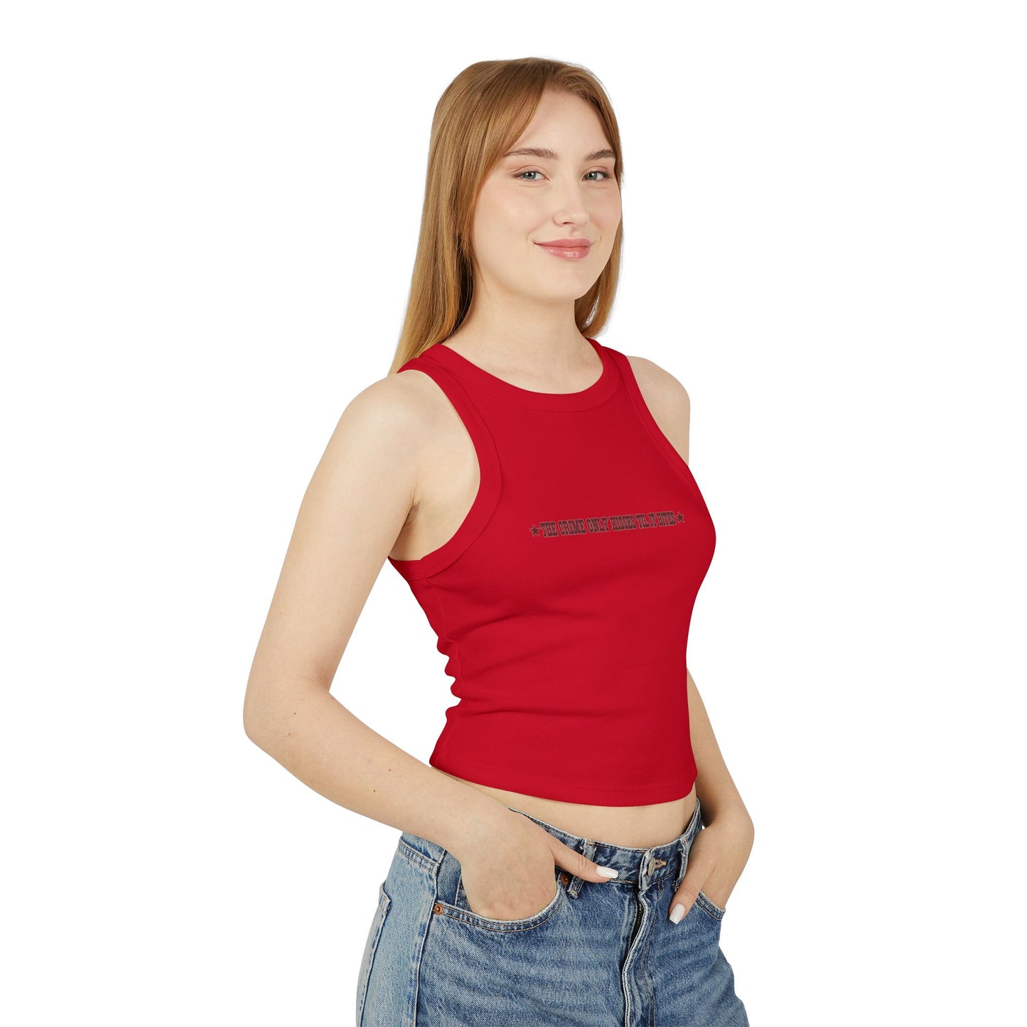 Now I Only Bite - Women's Micro Rib Racer Tank Top