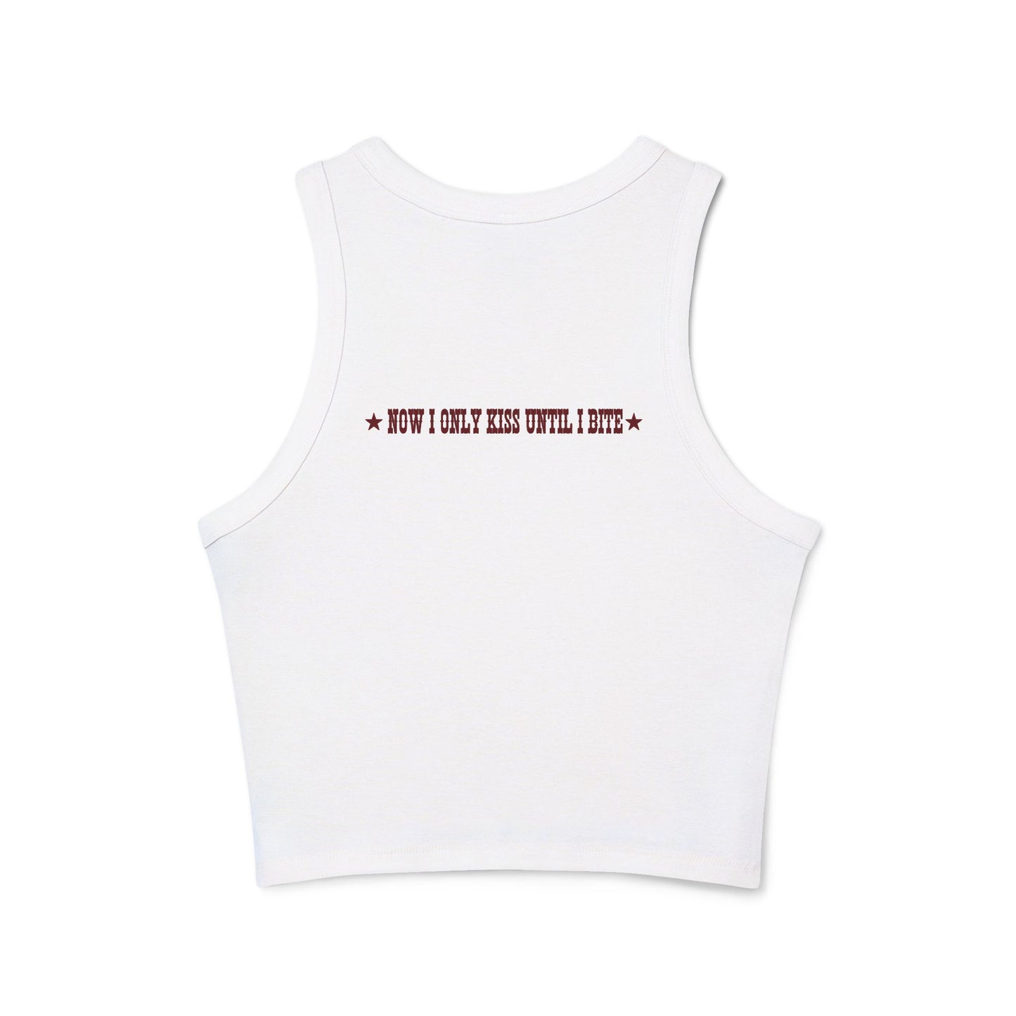 Now I Only Bite - Women's Micro Rib Racer Tank Top
