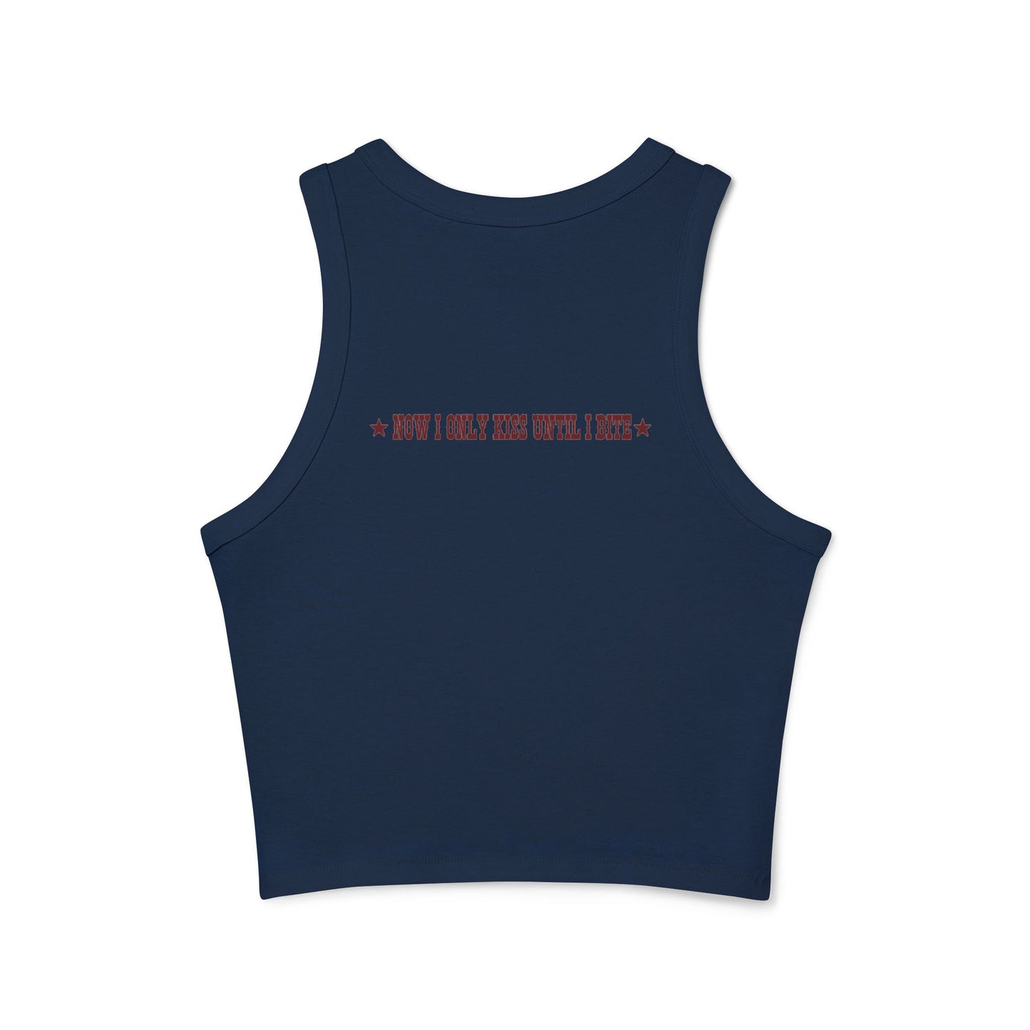 Now I Only Bite - Women's Micro Rib Racer Tank Top