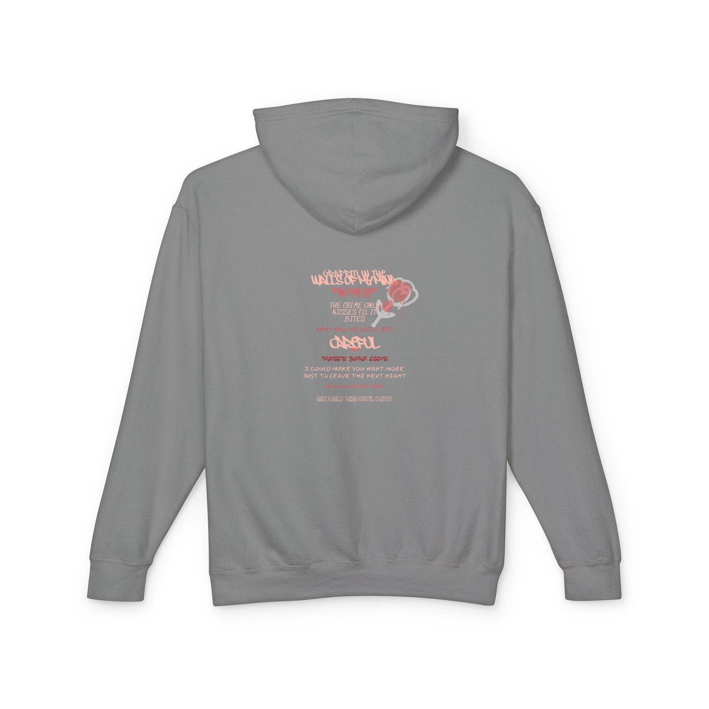 Bites Graffiti Unisex Lightweight Hooded Sweatshirt
